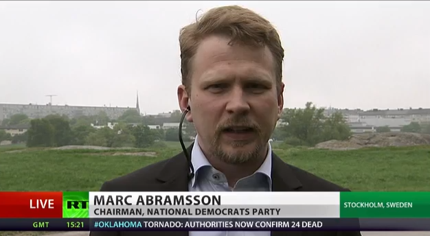 Ryssland, Russia Today,  Marc Abramsson, Husby, Högerextrem, Damon Rasti, Nationaldemokraterna